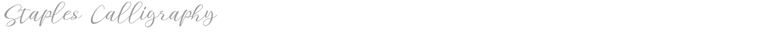 Staples Calligraphy font preview